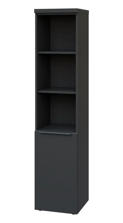 SIN 5 - 4DN3 kancelářská skříň, 1-dveřová/nika, levá, 1820x400x400, antracit SIN 5 - 4DN3 kancelářská skříň, 1-dveřová/nika, levá, 1820x400x400, antracit